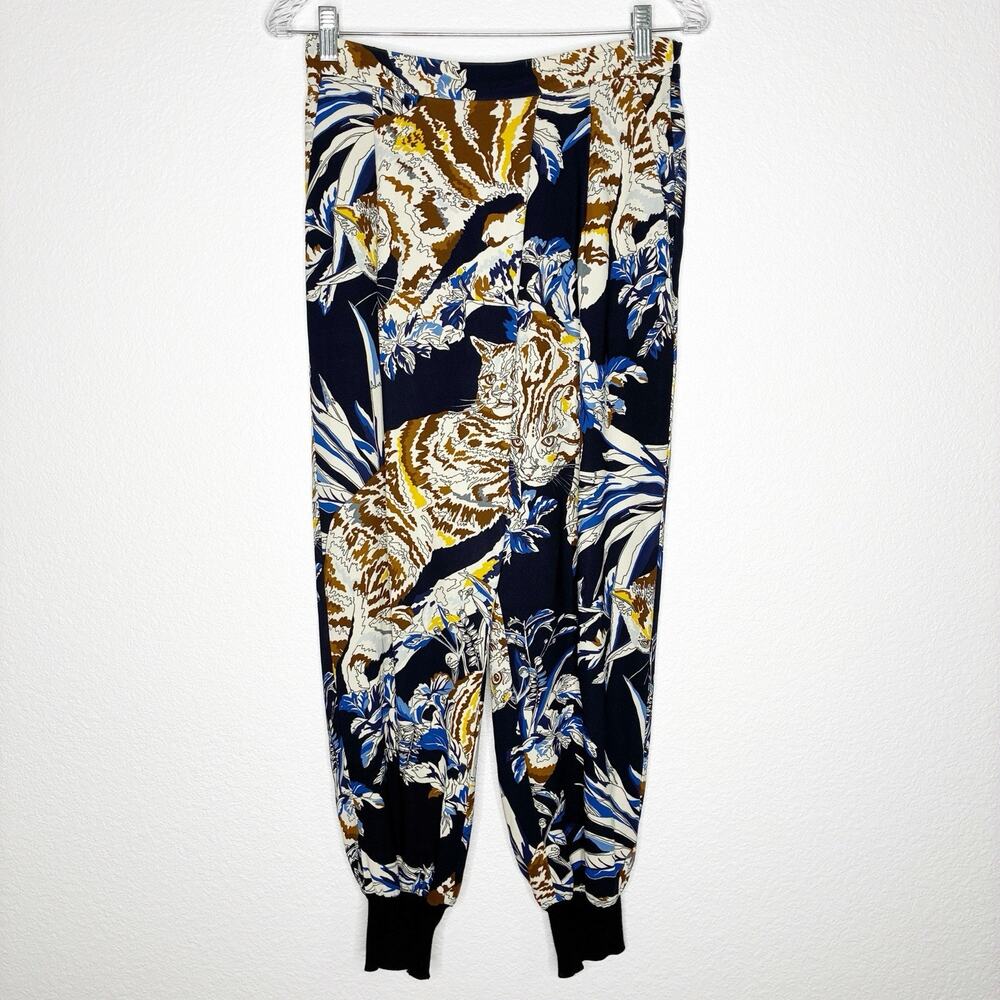 Stella McCartney Printed Crepe Joey Jogger Trousers S